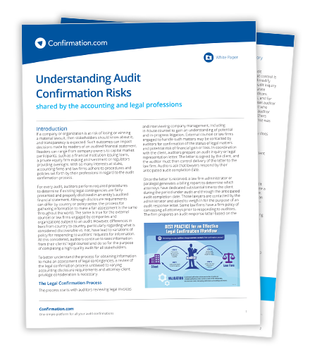 White paper jurídico – Como entender os riscos de confirmação de auditoria