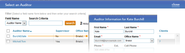 Editar auditor